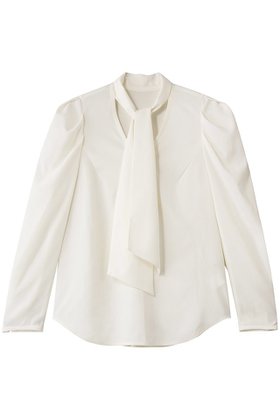 【デザイン ワークス/DESIGN WORKS】のバックサテンジョーゼットボウタイリボンブラウス 人気、トレンドファッション・服の通販 founy(ファニー) ファッション Fashion レディースファッション Fashion for Women トップス・カットソー Cut & Sew Tops シャツ・ブラウス・オフィスカジュアル Elegant Blouses & Button-Ups バッグ Bags オケージョン Occasion Wear ジャケット Jacket, Outerwear ストレッチ Stretch, Stretchy Fabric スリーブ Sleeve, Long Sleeve / Short Sleeve ドレープ Drape, Draping Fabric ロング Long, Long-Length エレガント 上品 Elegant 新作・新入荷 New Arrivals / New In ビジネス 仕事 通勤 Business / Work / Commuting |ID:prp329100004911645