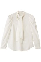 【デザイン ワークス/DESIGN WORKS】のバックサテンジョーゼットボウタイリボンブラウス 人気、トレンドファッション・服の通販 founy(ファニー) ファッション Fashion レディースファッション Fashion for Women トップス・カットソー Cut & Sew Tops シャツ・ブラウス・オフィスカジュアル Elegant Blouses & Button-Ups バッグ Bags オケージョン Occasion Wear ジャケット Jacket, Outerwear ストレッチ Stretch, Stretchy Fabric スリーブ Sleeve, Long Sleeve / Short Sleeve ドレープ Drape, Draping Fabric ロング Long, Long-Length エレガント 上品 Elegant 新作・新入荷 New Arrivals / New In ビジネス 仕事 通勤 Business / Work / Commuting thumbnail オフホワイト|ID: prp329100004911645 ipo3291000000036806302