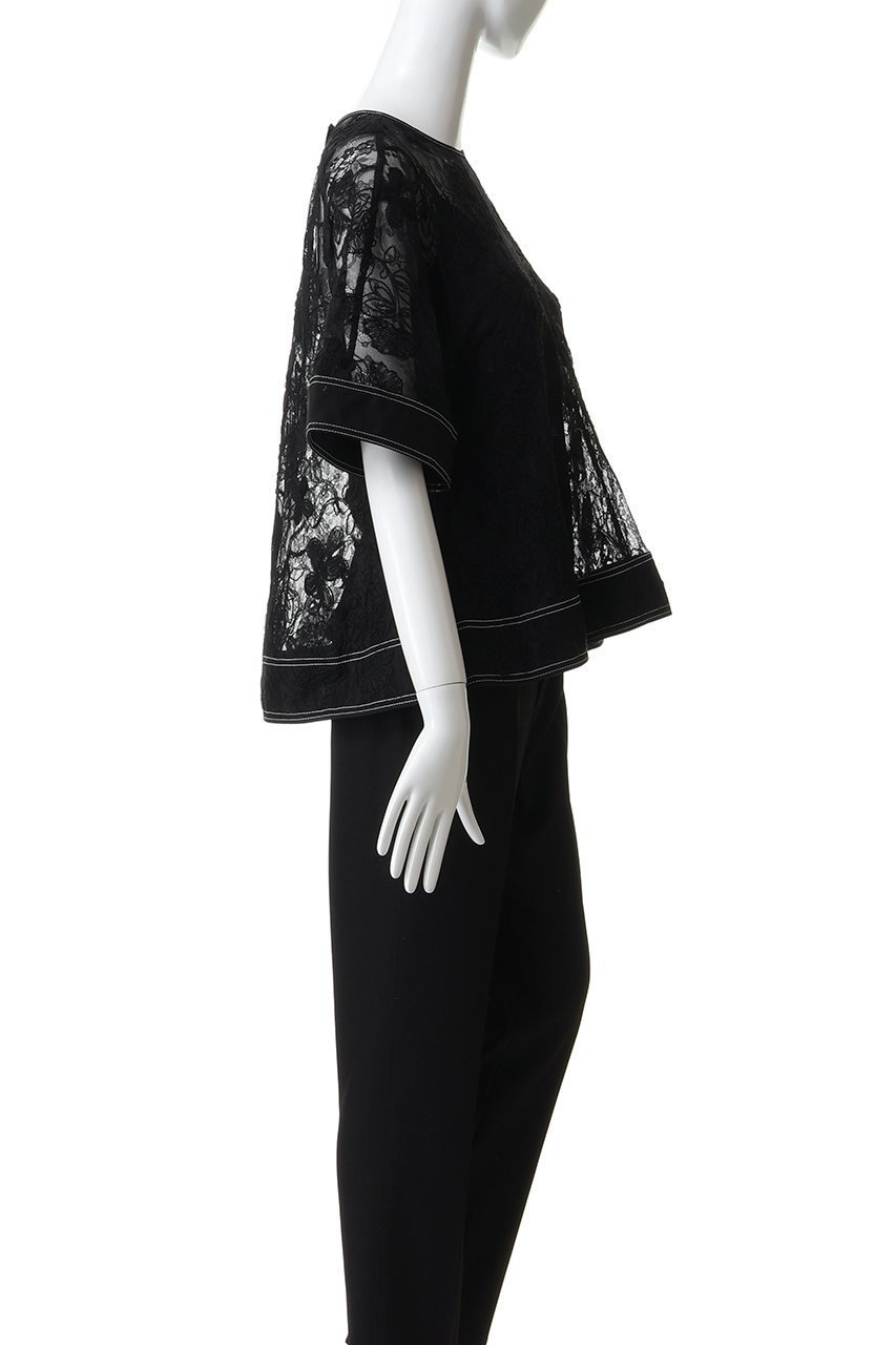 【スリーワン フィリップリム/3.1 Phillip Lim】のフローラル ディメンショナル レース ショートスリーブ フリルトップ 人気、トレンドファッション・服の通販 founy(ファニー) ファッション Fashion レディースファッション Fashion for Women トップス・カットソー Cut & Sew Tops シャツ・ブラウス・オフィスカジュアル Elegant Blouses & Button-Ups インナー Innerwear ショート Short, Short Length スリーブ Sleeve, Long Sleeve / Short Sleeve フィット Fit, Slim Fit フェミニン Feminine, Girly フリル Frill, Ruffle ペプラム Peplum, Flared Hem マニッシュ Mannish, Boyish モダン Modern, Contemporary レース Lace, Lace Fabric other-3|ID: prp329100004911666 ipo3291000000036806496