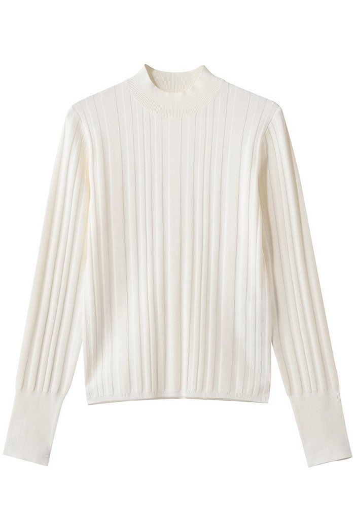 【アルアバイル/allureville】のストライプモックNC プルオーバー インテリア・キッズ・メンズ・レディースファッション・服の通販 founy(ファニー) https://founy.com/ ファッション Fashion レディースファッション Fashion for Women トップス・カットソー Cut & Sew Tops ニット Knit Tops & Sweaters カジュアルプルオーバー・ニットトップス Pullovers & Knit Tops / Casual Pullovers イエロー Yellow シンプル Simple, Minimal ストライプ Stripe, Striped Pattern スリット Slit, Slit Detail ベーシック Basic, Essential 春 Spring |ID: prp329100004911699 ipo3291000000036806765