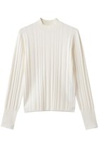 【アルアバイル/allureville】のストライプモックNC プルオーバー 人気、トレンドファッション・服の通販 founy(ファニー) ファッション Fashion レディースファッション Fashion for Women トップス・カットソー Cut & Sew Tops ニット Knit Tops & Sweaters カジュアルプルオーバー・ニットトップス Pullovers & Knit Tops / Casual Pullovers イエロー Yellow シンプル Simple, Minimal ストライプ Stripe, Striped Pattern スリット Slit, Slit Detail ベーシック Basic, Essential 春 Spring thumbnail オフホワイト|ID: prp329100004911699 ipo3291000000036806767