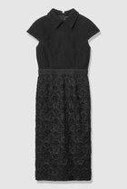 【アルアバイル/allureville】の【LOULOU WILLOUGHBY】コード刺繍ドッキングワンピース ブラック|ID: prp329100004911737 ipo3291000000036807092