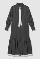 【アルアバイル/allureville】の【LOULOU WILLOUGHBY】メモリーツイルティアードシャツワンピース 人気、トレンドファッション・服の通販 founy(ファニー) ファッション Fashion レディースファッション Fashion for Women ワンピース Dresses シャツワンピース / 1枚で着映えコーデ Shirt Dresses チュニック Tunic Tops & Dresses オーガンジー Organza Fabric シャツワンピ Shirt Dress, Shirt One-Piece チュニック Tunic, Long Top ロング Long, Long-Length エレガント 上品 Elegant thumbnail ブラック|ID: prp329100004911746 ipo3291000000036807155