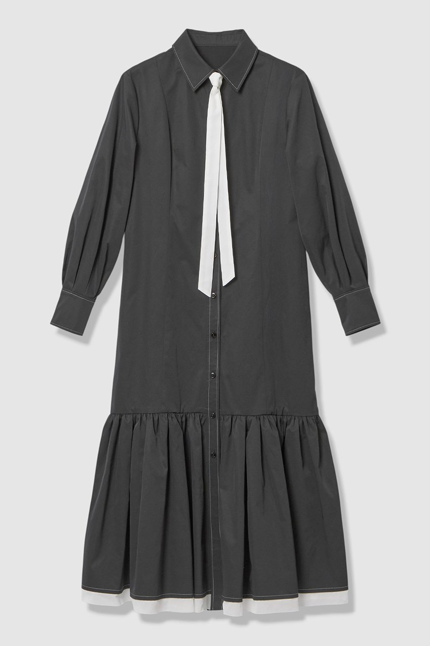 【アルアバイル/allureville】の【LOULOU WILLOUGHBY】メモリーツイルティアードシャツワンピース インテリア・キッズ・メンズ・レディースファッション・服の通販 founy(ファニー) ファッション Fashion レディースファッション Fashion for Women ワンピース Dresses シャツワンピース / 1枚で着映えコーデ Shirt Dresses チュニック Tunic Tops & Dresses オーガンジー Organza Fabric シャツワンピ Shirt Dress, Shirt One-Piece チュニック Tunic, Long Top ロング Long, Long-Length エレガント 上品 Elegant ブラック|ID: prp329100004911746 ipo3291000000036807155