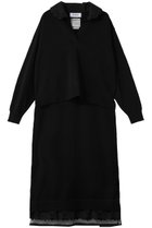 【ミュベール/MUVEIL】のスキッパーポロセットアップニット 人気、トレンドファッション・服の通販 founy(ファニー) ファッション Fashion レディースファッション Fashion for Women トップス・カットソー Cut & Sew Tops ニット Knit Tops & Sweaters カジュアルプルオーバー・ニットトップス Pullovers & Knit Tops / Casual Pullovers なめらか Smooth, Silky Texture シルク Silk, 100% Silk セットアップ Set-Up, Coordinated Outfit フィット Fit, Slim Fit フラワー Flower, Floral ボックス Boxy, Box Shape モチーフ Motif, Design Theme レース Lace, Lace Fabric thumbnail ブラック|ID: prp329100004911760 ipo3291000000036807289