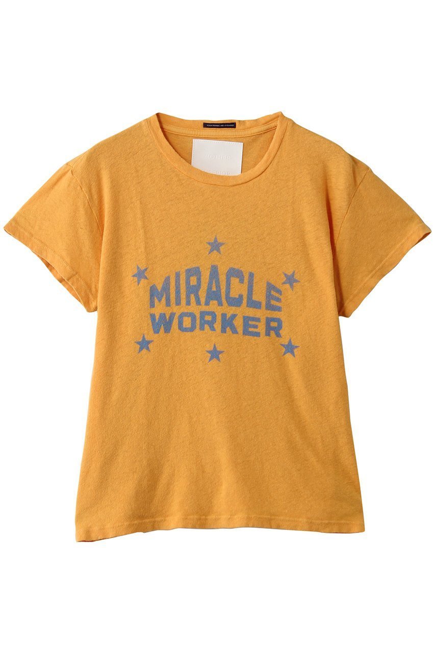【マザー/MOTHER】のTHE SINFUL MIRACLE WONDER Tシャツ (RAC) 人気、トレンドファッション・服の通販 founy(ファニー) 　ファッション　Fashion　レディースファッション　Fashion for Women　トップス・カットソー　Cut & Sew Tops　シャツ・ブラウス・オフィスカジュアル　Elegant Blouses & Button-Ups　ロングTシャツ・Tシャツ　Longline T-Shirts & Tees　カットソー・ベーシックTシャツ　Cut-and-Sewn Tops / Stretch Tees & Basics　グラフィック　Graphic, Graphic Design　ショート　Short, Short Length　スリム　Slim, Slim Fit　スリーブ　Sleeve, Long Sleeve / Short Sleeve　フィット　Fit, Slim Fit　モチーフ　Motif, Design Theme　リネン　Linen, Linen Fabric　ヴィンテージ　Vintage Style　再入荷　Restock / Back in Stock　 other-1|ID: prp329100004911786 ipo3291000000036807512