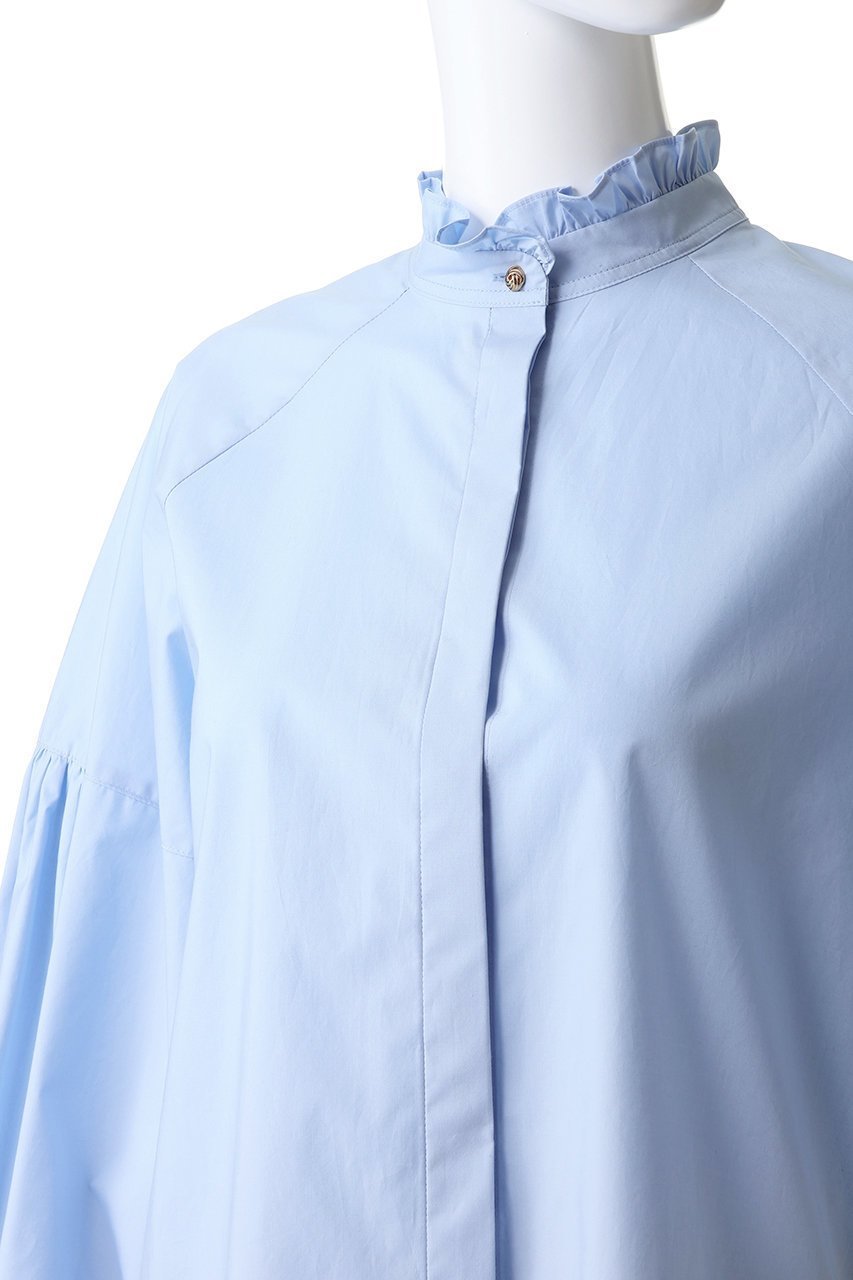 【ジェイドット/j.】のタイプライター スタンドフリルブラウス 人気、トレンドファッション・服の通販 founy(ファニー) ファッション Fashion レディースファッション Fashion for Women トップス・カットソー Cut & Sew Tops シャツ・ブラウス・オフィスカジュアル Elegant Blouses & Button-Ups インナー Innerwear カフス Cuff Design ジャケット Jacket, Outerwear スリーブ Sleeve, Long Sleeve / Short Sleeve タイプライター Typewriter Fabric, Crisp Cotton フリル Frill, Ruffle ロング Long, Long-Length エレガント 上品 Elegant other-5|ID: prp329100004911797 ipo3291000000036807676