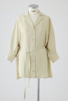 【リムアーク/RIM.ARK】のBack balloon JK like SH/シャツ 人気、トレンドファッション・服の通販 founy(ファニー) ファッション Fashion レディースファッション Fashion for Women トップス・カットソー Cut & Sew Tops シャツ・ブラウス・オフィスカジュアル Elegant Blouses & Button-Ups ジャケット Jacket, Outerwear スリーブ Sleeve, Long Sleeve / Short Sleeve バルーン Balloon, Balloon Silhouette ロング Long, Long-Length エレガント 上品 Elegant thumbnail ライトイエロー|ID: prp329100004911853 ipo3291000000036808141