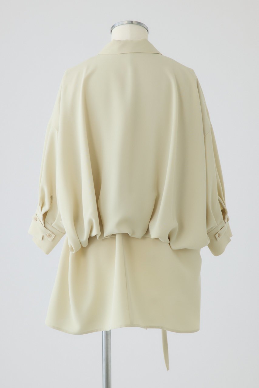 【リムアーク/RIM.ARK】のBack balloon JK like SH/シャツ 人気、トレンドファッション・服の通販 founy(ファニー) ファッション Fashion レディースファッション Fashion for Women トップス・カットソー Cut & Sew Tops シャツ・ブラウス・オフィスカジュアル Elegant Blouses & Button-Ups ジャケット Jacket, Outerwear スリーブ Sleeve, Long Sleeve / Short Sleeve バルーン Balloon, Balloon Silhouette ロング Long, Long-Length エレガント 上品 Elegant other-4|ID: prp329100004911853 ipo3291000000036808149