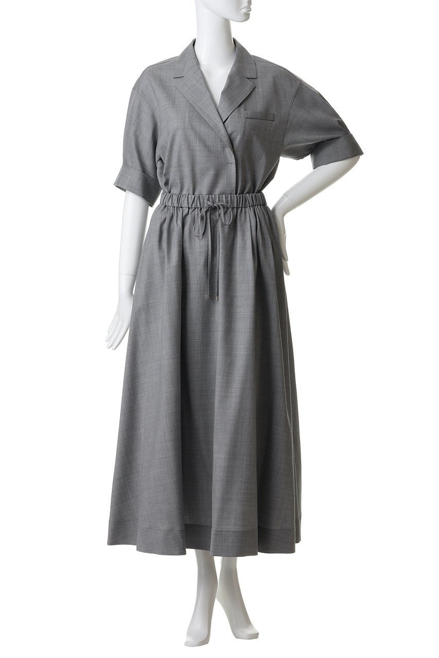 【エブール/ebure】のドライトロピカル テーラードカラーワンピース 人気、トレンドファッション・服の通販 founy(ファニー) 　ファッション　Fashion　レディースファッション　Fashion for Women　ワンピース　Dresses　チュニック　Tunic Tops & Dresses　カフス　Cuff Design　チュニック　Tunic, Long Top　テーラード　Tailored, Tailored Fit　ポケット　Pocket, Pocket Detail　other-2|ID: prp329100004911862 ipo3291000000036808214