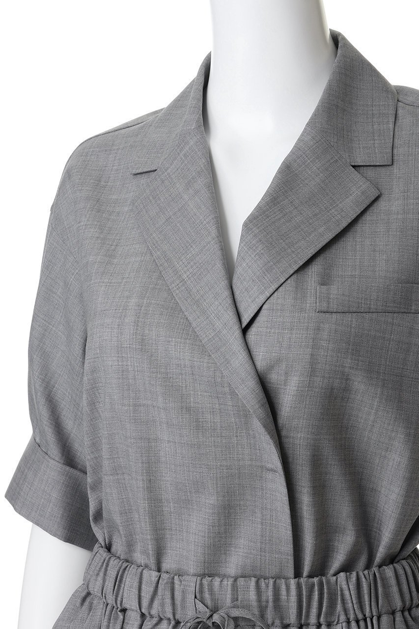 【エブール/ebure】のドライトロピカル テーラードカラーワンピース 人気、トレンドファッション・服の通販 founy(ファニー) 　ファッション　Fashion　レディースファッション　Fashion for Women　ワンピース　Dresses　チュニック　Tunic Tops & Dresses　カフス　Cuff Design　チュニック　Tunic, Long Top　テーラード　Tailored, Tailored Fit　ポケット　Pocket, Pocket Detail　other-5|ID: prp329100004911862 ipo3291000000036808222