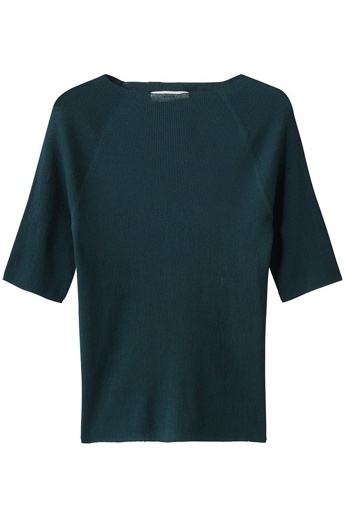 【エブール/ebure】のハイゲージファインリブ 5分袖ニットプルオーバー インテリア・キッズ・メンズ・レディースファッション・服の通販 founy(ファニー) https://founy.com/ ファッション Fashion レディースファッション Fashion for Women トップス・カットソー Cut & Sew Tops ニット Knit Tops & Sweaters カジュアルプルオーバー・ニットトップス Pullovers & Knit Tops / Casual Pullovers シルク Silk, 100% Silk シンプル Simple, Minimal |ID: prp329100004911865 ipo3291000000036808226