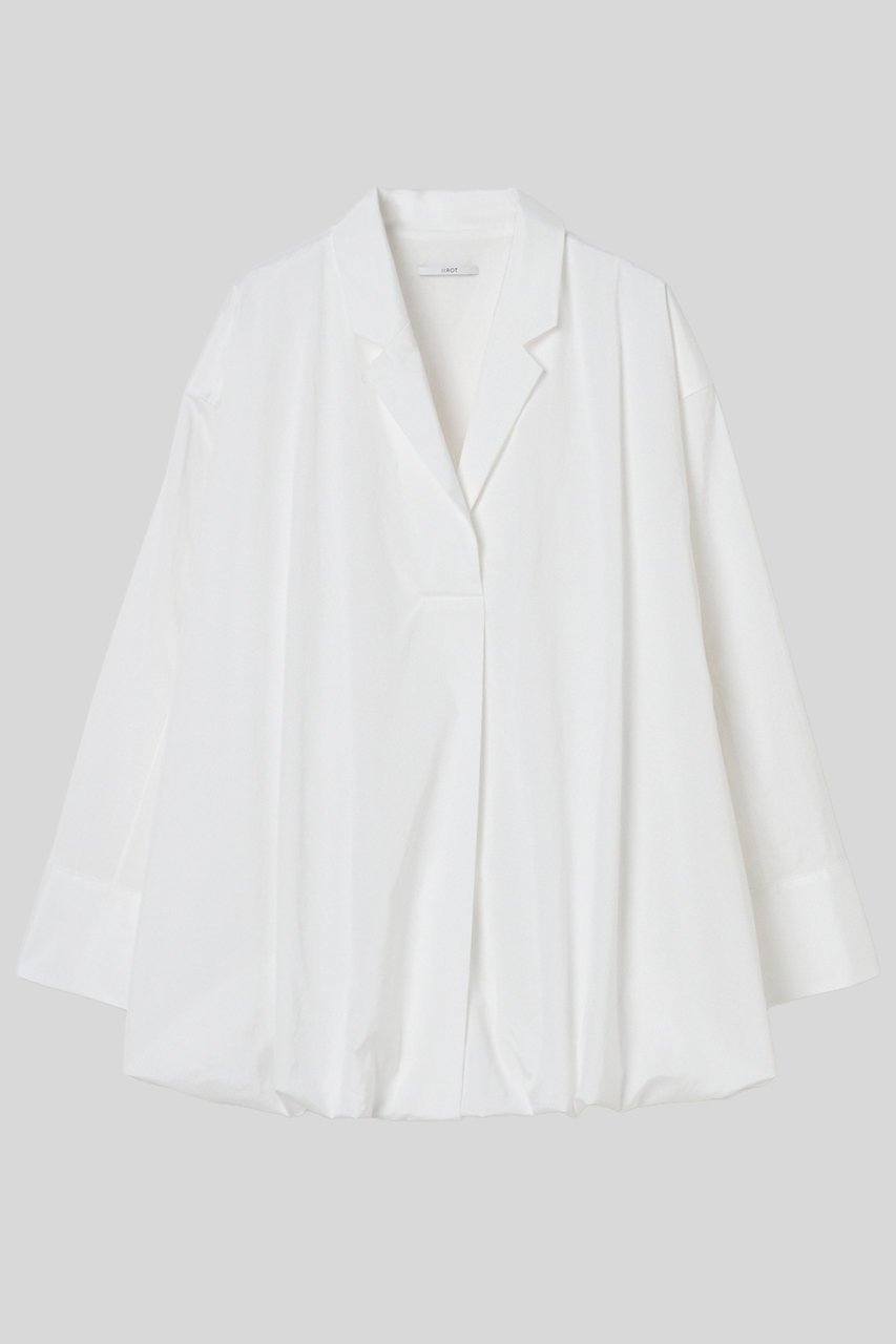 【イロット/IIROT】のcotton lawn ブラウス インテリア・キッズ・メンズ・レディースファッション・服の通販 founy(ファニー) 　ファッション　Fashion　レディースファッション　Fashion for Women　トップス・カットソー　Cut & Sew Tops　シャツ・ブラウス・オフィスカジュアル　Elegant Blouses & Button-Ups　エアリー　Airy Texture　スリーブ　Sleeve, Long Sleeve / Short Sleeve　バルーン　Balloon, Balloon Silhouette　パターン　Pattern, Design Print　フォルム　Silhouette, Form　ボトム　Bottoms, Lower Wear　ロング　Long, Long-Length　ワイド　Wide, Wide Fit　ホワイト|ID: prp329100004911901 ipo3291000000036808496