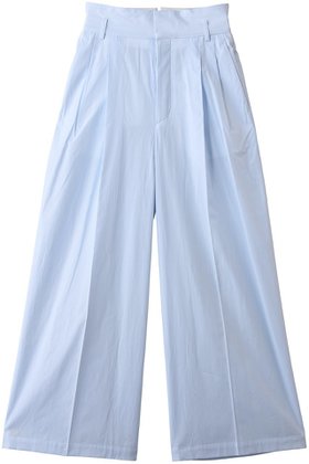 【アンクレイヴ/uncrave】 コットンクロスストライプ ワイドトラウザー人気、トレンドファッション・服の通販 founy(ファニー) ファッション Fashion レディースファッション Fashion for Women パンツ Pants & Trousers ストライプ Stripe, Striped Pattern フロント Front, Front Design ベーシック Basic, Essential 無地 Plain, Solid Color |ID:prp329100004911915