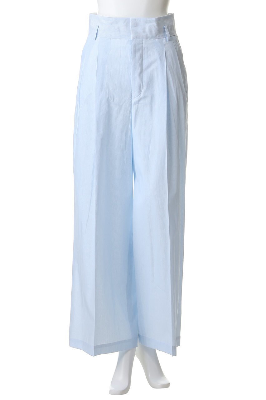 【アンクレイヴ/uncrave】のコットンクロスストライプ ワイドトラウザー 人気、トレンドファッション・服の通販 founy(ファニー) 　ファッション　Fashion　レディースファッション　Fashion for Women　パンツ　Pants & Trousers　ストライプ　Stripe, Striped Pattern　フロント　Front, Front Design　ベーシック　Basic, Essential　無地　Plain, Solid Color　other-2|ID: prp329100004911915 ipo3291000000036808600