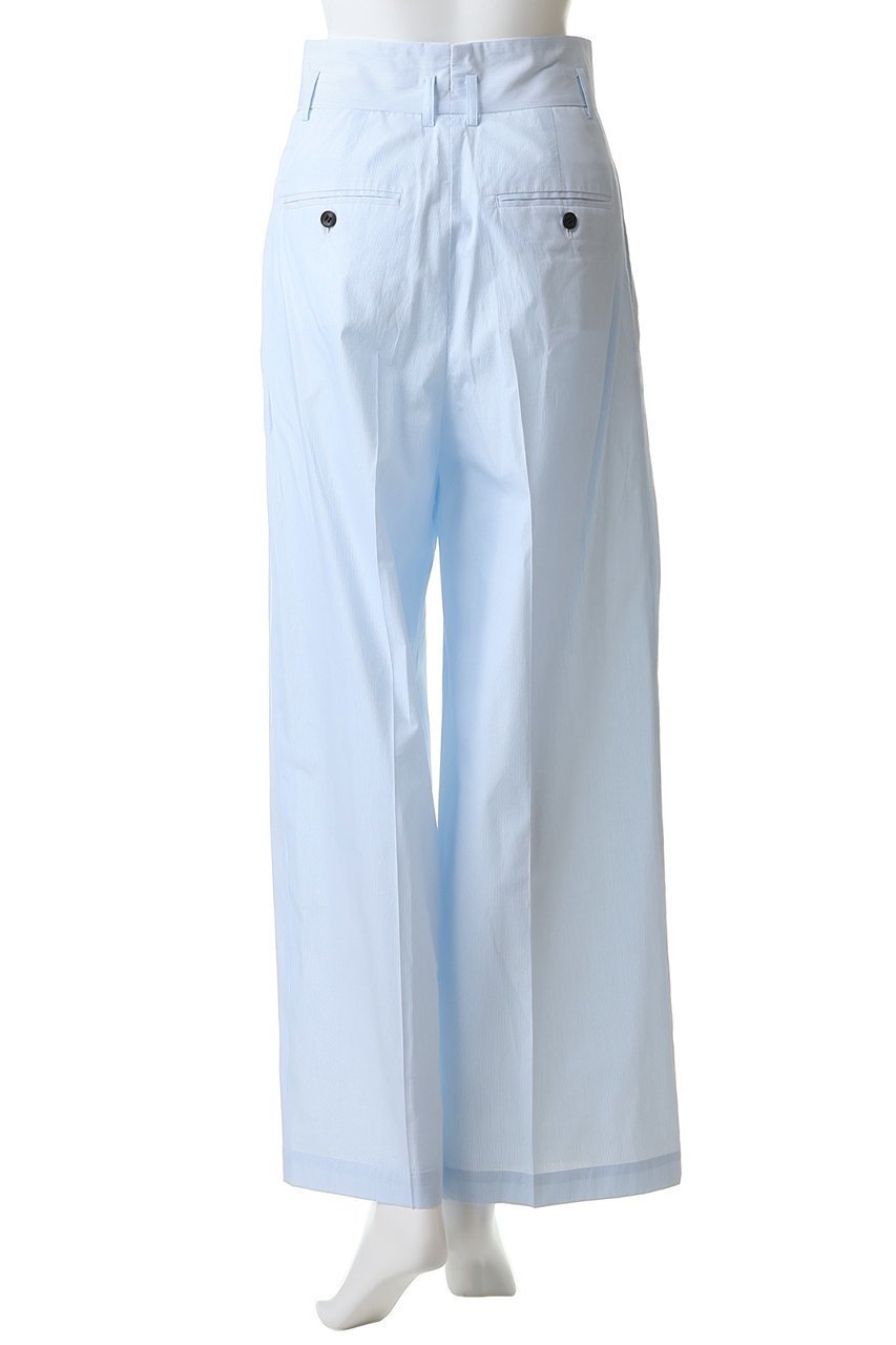 【アンクレイヴ/uncrave】のコットンクロスストライプ ワイドトラウザー 人気、トレンドファッション・服の通販 founy(ファニー) 　ファッション　Fashion　レディースファッション　Fashion for Women　パンツ　Pants & Trousers　ストライプ　Stripe, Striped Pattern　フロント　Front, Front Design　ベーシック　Basic, Essential　無地　Plain, Solid Color　other-4|ID: prp329100004911915 ipo3291000000036808605