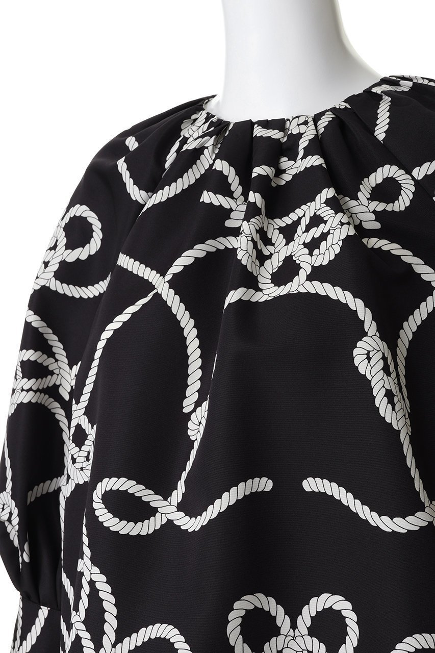 【エムフィル/M Fil】のローププリント クルーネックギャザーブラウス 人気、トレンドファッション・服の通販 founy(ファニー) ファッション Fashion レディースファッション Fashion for Women トップス・カットソー Cut & Sew Tops シャツ・ブラウス・オフィスカジュアル Elegant Blouses & Button-Ups カフス Cuff Design ギャザー Gathered, Ruffled スリーブ Sleeve, Long Sleeve / Short Sleeve プリント Print, Printed Pattern ランダム Random, Irregular ロング Long, Long-Length other-5|ID: prp329100004911922 ipo3291000000036808667