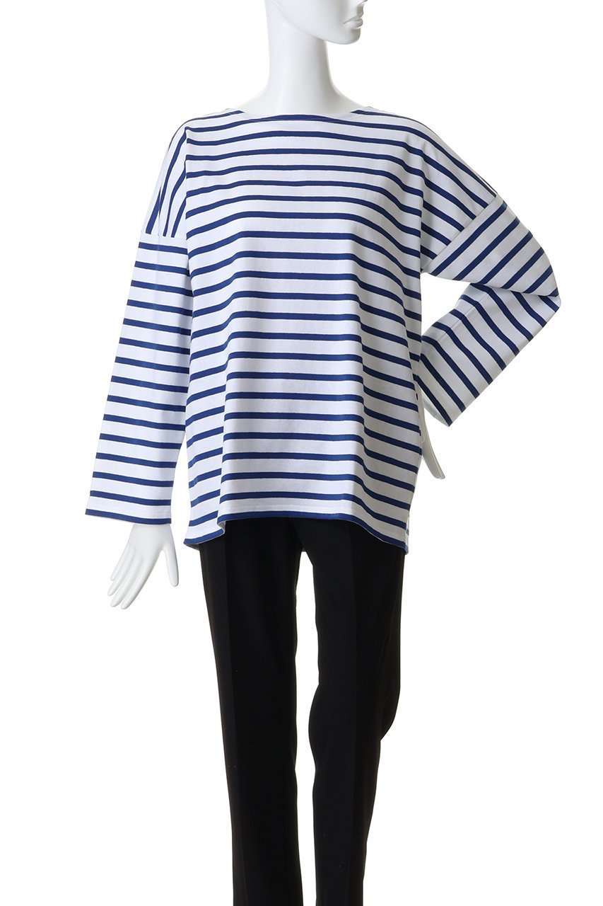 【エリオポール/heliopole】の【Le Minor】AMIE カットソー 人気、トレンドファッション・服の通販 founy(ファニー) 　ファッション　Fashion　レディースファッション　Fashion for Women　トップス・カットソー　Cut & Sew Tops　シャツ・ブラウス・オフィスカジュアル　Elegant Blouses & Button-Ups　ロングTシャツ・Tシャツ　Longline T-Shirts & Tees　カットソー・ベーシックTシャツ　Cut-and-Sewn Tops / Stretch Tees & Basics　カットソー　Cut and Sewn Top　ショート　Short, Short Length　スリーブ　Sleeve, Long Sleeve / Short Sleeve　フランス　France, French　ボーダー　Border, Stripe　夏　Summer　春　Spring　S/S・春夏　SS, Spring/Summer, Warm Season　長袖　Long Sleeve, Full Sleeve　other-2|ID: prp329100004911950 ipo3291000000036808853