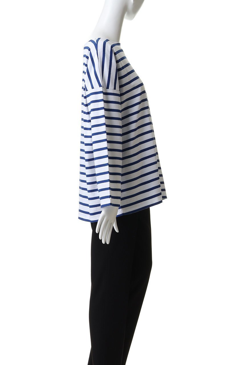 【エリオポール/heliopole】の【Le Minor】AMIE カットソー 人気、トレンドファッション・服の通販 founy(ファニー) 　ファッション　Fashion　レディースファッション　Fashion for Women　トップス・カットソー　Cut & Sew Tops　シャツ・ブラウス・オフィスカジュアル　Elegant Blouses & Button-Ups　ロングTシャツ・Tシャツ　Longline T-Shirts & Tees　カットソー・ベーシックTシャツ　Cut-and-Sewn Tops / Stretch Tees & Basics　カットソー　Cut and Sewn Top　ショート　Short, Short Length　スリーブ　Sleeve, Long Sleeve / Short Sleeve　フランス　France, French　ボーダー　Border, Stripe　夏　Summer　春　Spring　S/S・春夏　SS, Spring/Summer, Warm Season　長袖　Long Sleeve, Full Sleeve　other-3|ID: prp329100004911950 ipo3291000000036808855