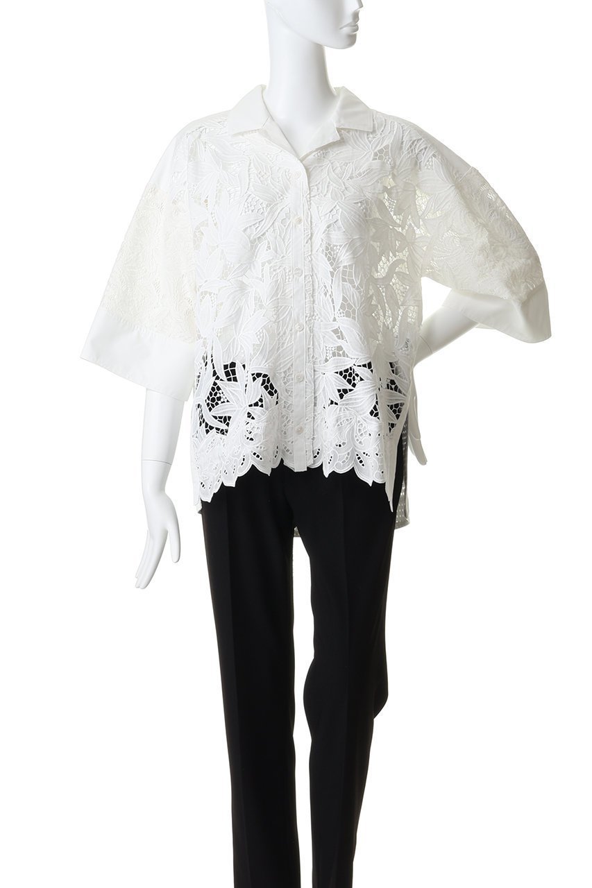 【フォルフォルモ/FORFORMO】のLace Shirt 人気、トレンドファッション・服の通販 founy(ファニー) ファッション Fashion レディースファッション Fashion for Women トップス・カットソー Cut & Sew Tops シャツ・ブラウス・オフィスカジュアル Elegant Blouses & Button-Ups ショート Short, Short Length スリーブ Sleeve, Long Sleeve / Short Sleeve マニッシュ Mannish, Boyish レース Lace, Lace Fabric ワイド Wide, Wide Fit 羽織 Haori, Light Jacket other-2|ID: prp329100004912006 ipo3291000000036809269