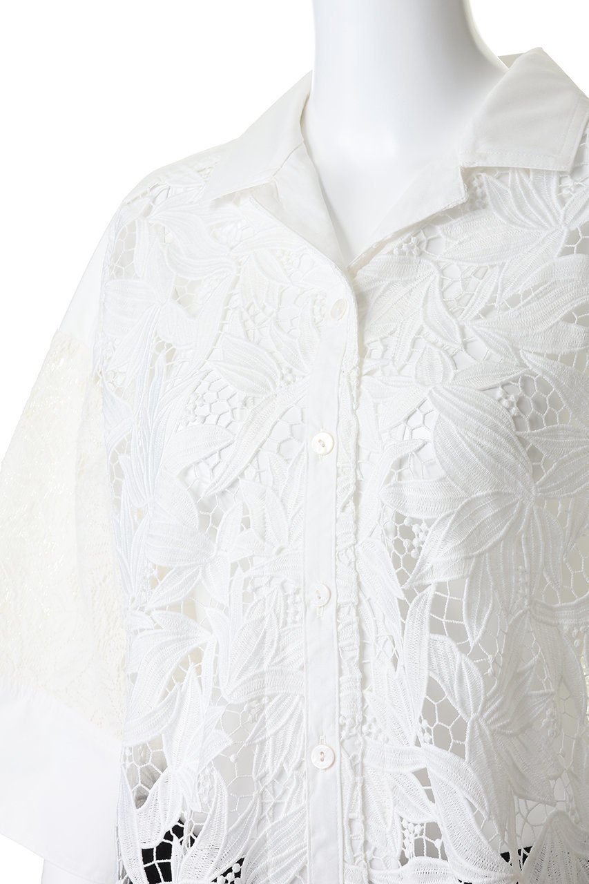 【フォルフォルモ/FORFORMO】のLace Shirt 人気、トレンドファッション・服の通販 founy(ファニー) ファッション Fashion レディースファッション Fashion for Women トップス・カットソー Cut & Sew Tops シャツ・ブラウス・オフィスカジュアル Elegant Blouses & Button-Ups ショート Short, Short Length スリーブ Sleeve, Long Sleeve / Short Sleeve マニッシュ Mannish, Boyish レース Lace, Lace Fabric ワイド Wide, Wide Fit 羽織 Haori, Light Jacket other-5|ID: prp329100004912006 ipo3291000000036809274