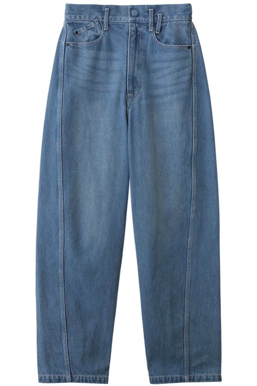 【フォルフォルモ/FORFORMO】のAdjustable Denim Pants インテリア・キッズ・メンズ・レディースファッション・服の通販 founy(ファニー) ファッション Fashion レディースファッション Fashion for Women パンツ Pants & Trousers デニムパンツ・ジーンズ・美脚デニム Denim Jeans & Pants グラフィック Graphic, Graphic Design ストレッチ Stretch, Stretchy Fabric デニム Denim, Jeans Material フォルム Silhouette, Form プリント Print, Printed Pattern ポケット Pocket, Pocket Detail ラウンド Round, Round Neck ワイド Wide, Wide Fit ブルー|ID: prp329100004912014 ipo3291000000036809332