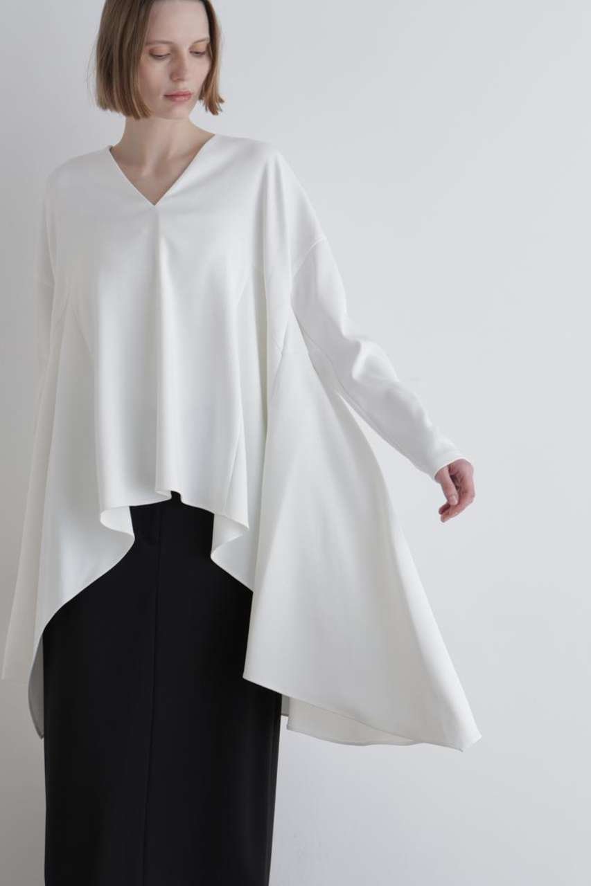 【ル フィル/LE PHIL】の2WAYツイルイレギュラーヘムブラウス 人気、トレンドファッション・服の通販 founy(ファニー) ファッション Fashion レディースファッション Fashion for Women トップス・カットソー Cut & Sew Tops シャツ・ブラウス・オフィスカジュアル Elegant Blouses & Button-Ups おすすめ Recommended / Our Picks イレギュラーヘム Irregular Hem スリーブ Sleeve, Long Sleeve / Short Sleeve ドレープ Drape, Draping Fabric ビッグ Big, Oversized ロング Long, Long-Length 定番 Standard, Basic Item ビジネス 仕事 通勤 Business / Work / Commuting other-2|ID: prp329100004912021 ipo3291000000036809384