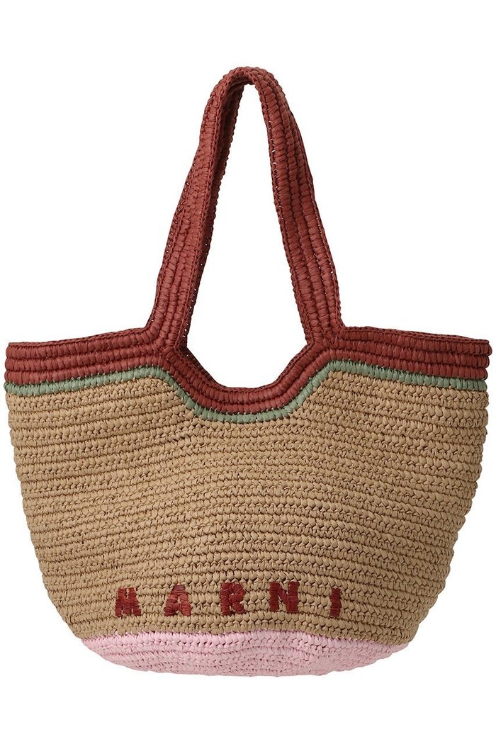 【マルニ/MARNI】のSEASIDE ショルダーバスケット インテリア・キッズ・メンズ・レディースファッション・服の通販 founy(ファニー) https://founy.com/ ファッション Fashion レディースファッション Fashion for Women バッグ Bags ショルダー Shoulder, Shoulder Strap バスケット Basket, Basket Bag ペーパー Paper, Kraft Paper 夏 Summer 旅行 Travel |ID: prp329100004912044 ipo3291000000036809595