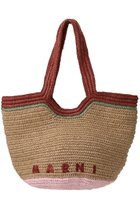 【マルニ/MARNI】のSEASIDE ショルダーバスケット ワイルドチェリー×オリーブ|ID: prp329100004912044 ipo3291000000036809597