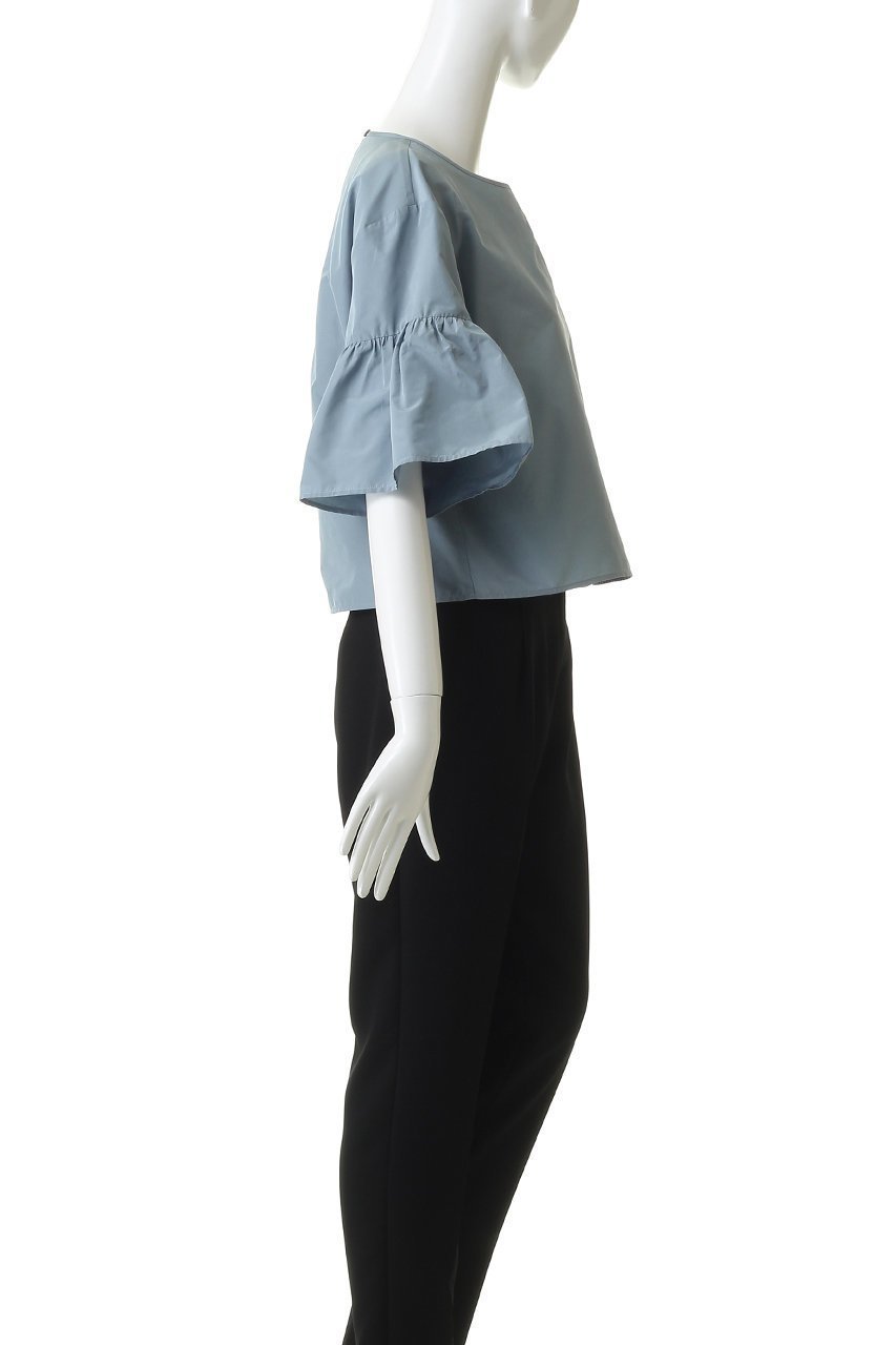 【マックスマーラ/Max Mara】の【Weekend Max Mara】BREAK タフタTシャツ 人気、トレンドファッション・服の通販 founy(ファニー) 　ファッション　Fashion　レディースファッション　Fashion for Women　トップス・カットソー　Cut & Sew Tops　シャツ・ブラウス・オフィスカジュアル　Elegant Blouses & Button-Ups　ロングTシャツ・Tシャツ　Longline T-Shirts & Tees　カットソー・ベーシックTシャツ　Cut-and-Sewn Tops / Stretch Tees & Basics　クロップド　Cropped, Short Length　ショート　Short, Short Length　スリーブ　Sleeve, Long Sleeve / Short Sleeve　タフタ　Taffeta, Structured Fabric　トレンド　Trend, Trending Now　フェミニン　Feminine, Girly　フレア　Flare, Flared　半袖　Short Sleeve, Half Sleeve　other-3|ID: prp329100004912099 ipo3291000000036810066