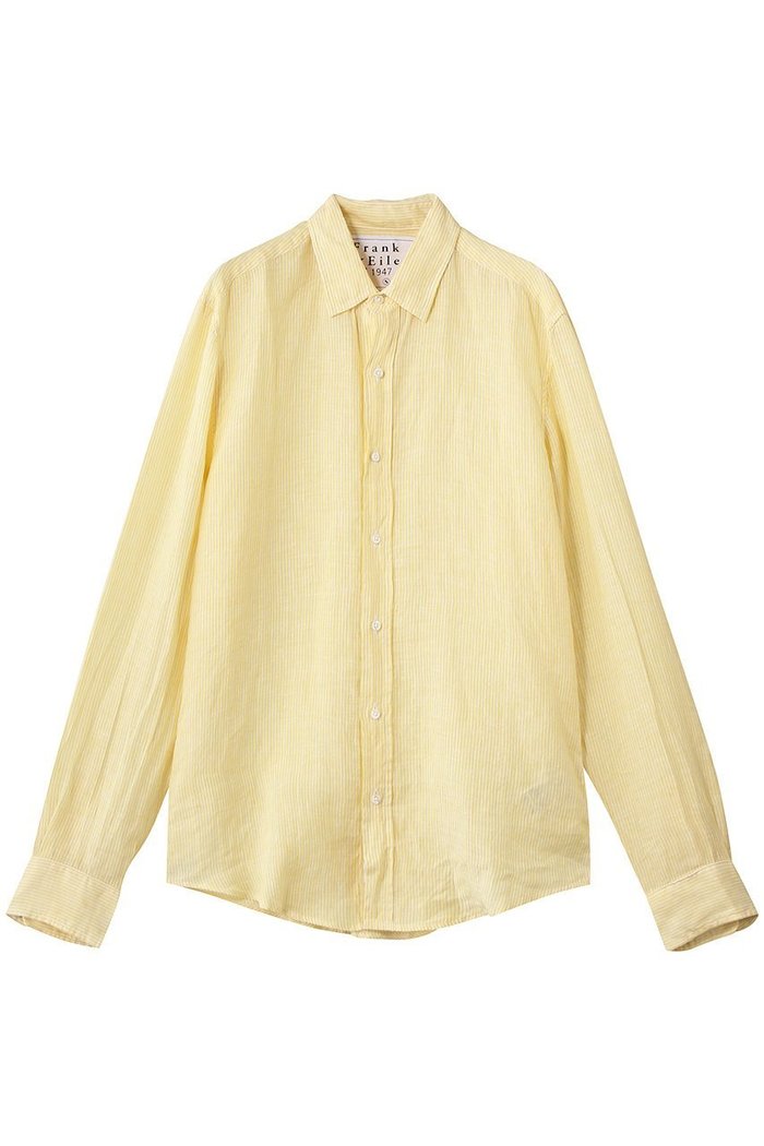 【フランク&アイリーン/Frank&Eileen / MEN】の【MEN】 FINBAR イタリアンリネン イエローストライプ シャツ インテリア・キッズ・メンズ・レディースファッション・服の通販 founy(ファニー) https://founy.com/ ファッション Fashion メンズファッション Fashion for Men イエロー Yellow ストライプ Stripe, Striped Pattern スリーブ Sleeve, Long Sleeve / Short Sleeve リゾート Resort, Vacation Style リネン Linen, Linen Fabric ロング Long, Long-Length |ID: prp329100004912121 ipo3291000000036810270