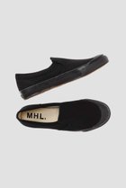 【その他のブランド/Other】のCOTTON CANVAS SLIP-ON SHOES ブラック|ID: prp329100004912137 ipo3291000000036810422