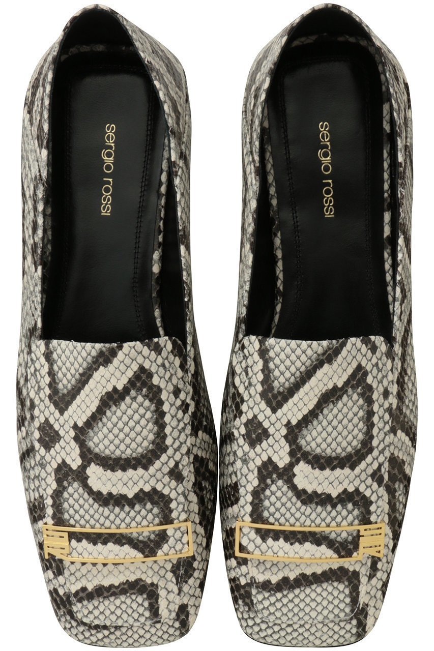 【セルジオ ロッシ/SERGIO ROSSI】のsrEVOLV スリッパ インテリア・キッズ・メンズ・レディースファッション・服の通販 founy(ファニー) 　ファッション　Fashion　レディースファッション　Fashion for Women　シューズ　Shoes, Footwear　スリッパ　Slippers, Room Shoes　フラット　Flat, Flat Shoes　プレート　Plate, Dish　メタル　Metal, Metal Parts　リュクス　Luxury, Elegant, High-End, Chic　新作・新入荷　New Arrivals / New In　スネークプリント|ID: prp329100004912146 ipo3291000000036810494