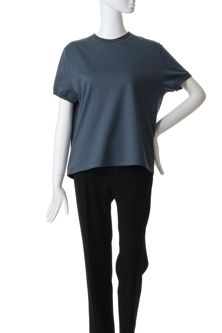 【エブール/ebure】の【4/4 12:00販売開始】【ebure×Ron Herman】ニットパーツコットンポンチ Tシャツ 人気、トレンドファッション・服の通販 founy(ファニー) 　ファッション　Fashion　レディースファッション　Fashion for Women　トップス・カットソー　Cut & Sew Tops　ニット　Knit Tops & Sweaters　シャツ・ブラウス・オフィスカジュアル　Elegant Blouses & Button-Ups　ロングTシャツ・Tシャツ　Longline T-Shirts & Tees　カットソー・ベーシックTシャツ　Cut-and-Sewn Tops / Stretch Tees & Basics　カットソー　Cut and Sewn Top　ショート　Short, Short Length　シンプル　Simple, Minimal　スリーブ　Sleeve, Long Sleeve / Short Sleeve　パターン　Pattern, Design Print　定番　Standard, Basic Item　other-2|ID: prp329100004912154 ipo3291000000036810591