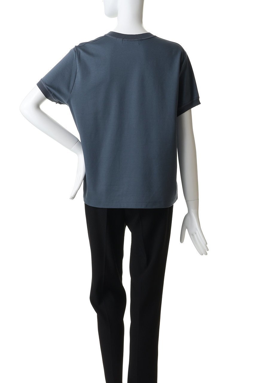 【エブール/ebure】の【4/4 12:00販売開始】【ebure×Ron Herman】ニットパーツコットンポンチ Tシャツ 人気、トレンドファッション・服の通販 founy(ファニー) 　ファッション　Fashion　レディースファッション　Fashion for Women　トップス・カットソー　Cut & Sew Tops　ニット　Knit Tops & Sweaters　シャツ・ブラウス・オフィスカジュアル　Elegant Blouses & Button-Ups　ロングTシャツ・Tシャツ　Longline T-Shirts & Tees　カットソー・ベーシックTシャツ　Cut-and-Sewn Tops / Stretch Tees & Basics　カットソー　Cut and Sewn Top　ショート　Short, Short Length　シンプル　Simple, Minimal　スリーブ　Sleeve, Long Sleeve / Short Sleeve　パターン　Pattern, Design Print　定番　Standard, Basic Item　other-4|ID: prp329100004912154 ipo3291000000036810595