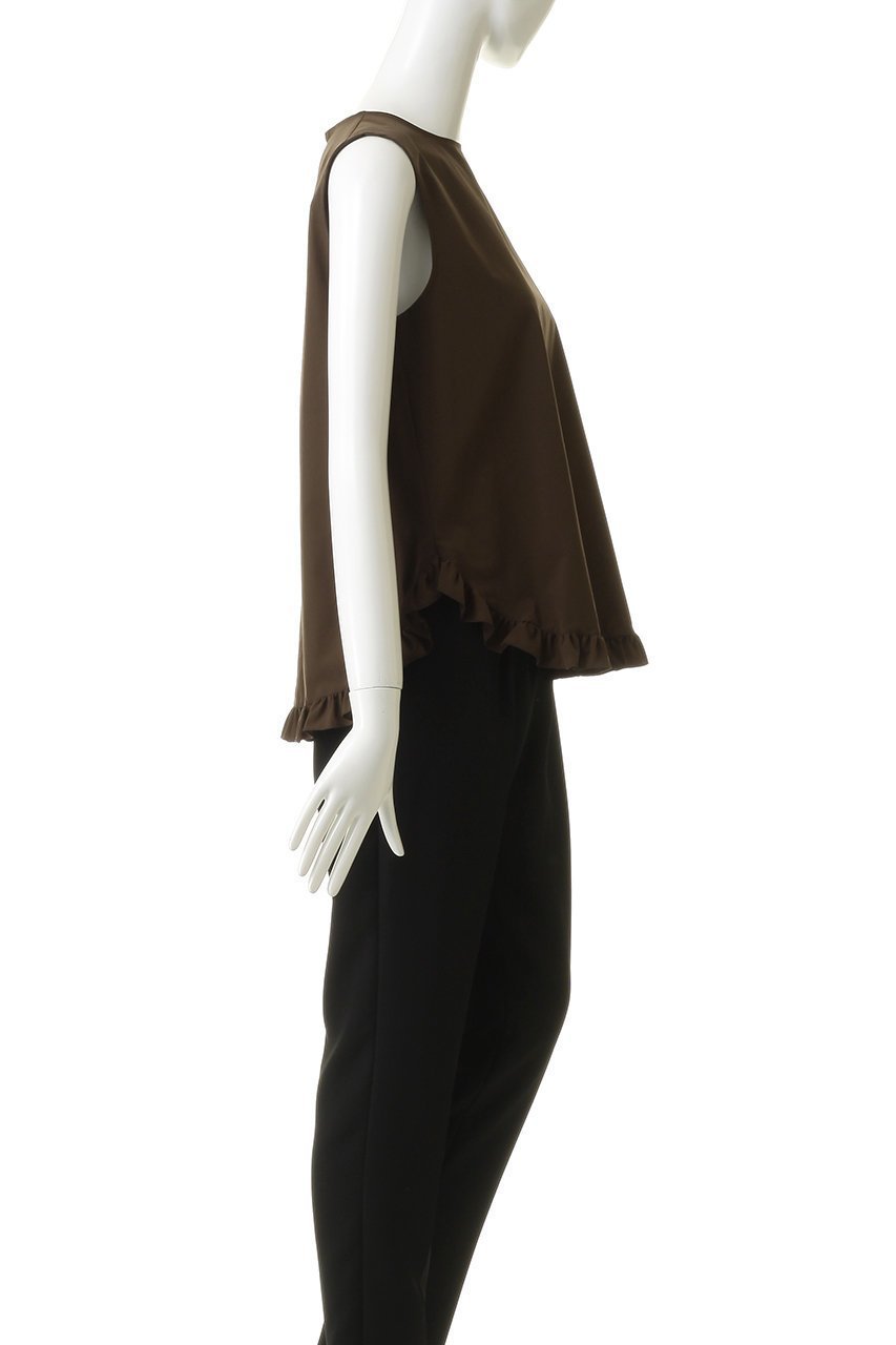 【ティアラ/Tiara】の《定番》フリルヘムノースリーブブラウス(セットアップ可) 人気、トレンドファッション・服の通販 founy(ファニー) 　ファッション　Fashion　レディースファッション　Fashion for Women　トップス・カットソー　Cut & Sew Tops　キャミソール&ノースリーブ　Camisoles & Sleeveless Tops　シャツ・ブラウス・オフィスカジュアル　Elegant Blouses & Button-Ups　インナー　Innerwear　シンプル　Simple, Minimal　ストレッチ　Stretch, Stretchy Fabric　セットアップ　Set-Up, Coordinated Outfit　ノースリーブ　Sleeveless, No-Sleeve　フリル　Frill, Ruffle　定番　Standard, Basic Item　新作・新入荷　New Arrivals / New In　軽量　Lightweight, Ultra Light　other-3|ID: prp329100004912175 ipo3291000000036810793