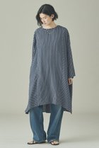 【カレンソロジー/Curensology】の〈C.S.G〉ストライプフルイドブラウス ネイビー|ID:prp329100004912182