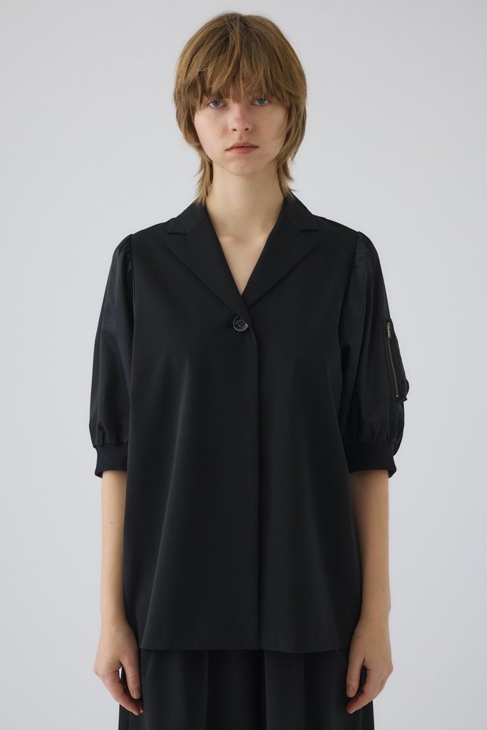 【リムアーク/RIM.ARK】のMA-1 sleeve SH/シャツ インテリア・キッズ・メンズ・レディースファッション・服の通販 founy(ファニー) https://founy.com/ ファッション Fashion レディースファッション Fashion for Women アウター Coat / Outerwear Collection MA-1ジャケット MA-1 Bomber Jackets / Flight Jackets トップス・カットソー Cut & Sew Tops シャツ・ブラウス・オフィスカジュアル Elegant Blouses & Button-Ups おすすめ Recommended / Our Picks コンパクト Compact, Small Size スリーブ Sleeve, Long Sleeve / Short Sleeve ツイル Twist, Twisted Detail テーラード Tailored, Tailored Fit ハーフ Half, Half-Length ロング Long, Long-Length 再入荷 Restock / Back in Stock |ID: prp329100004912187 ipo3291000000036810876