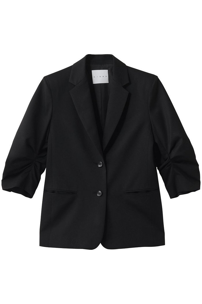 【チノ/CINOH】のクロップドスリーブ ハイツイスト ウール ジャケット インテリア・キッズ・メンズ・レディースファッション・服の通販 founy(ファニー) https://founy.com/ ファッション Fashion レディースファッション Fashion for Women アウター Coat / Outerwear Collection レディースジャケット・軽アウター Jackets クロップド Cropped, Short Length ジャケット Jacket, Outerwear ツイスト Tweed, Tweed Fabric ツイル Twist, Twisted Detail バランス Balance, Style Balance フロント Front, Front Design ボトム Bottoms, Lower Wear 新作・新入荷 New Arrivals / New In |ID: prp329100004912198 ipo3291000000036810942