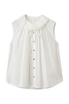 【ランバン オン ブルー/LANVIN en Bleu】のトリアセローンノースリフリルブラウス オフ|ID:prp329100004912214