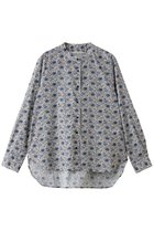 【ミディウミ/MidiUmi】のLIBERTY print shirt シャツ 人気、トレンドファッション・服の通販 founy(ファニー) ファッション Fashion レディースファッション Fashion for Women トップス・カットソー Cut & Sew Tops シャツ・ブラウス・オフィスカジュアル Elegant Blouses & Button-Ups ロングTシャツ・Tシャツ Longline T-Shirts & Tees なめらか Smooth, Silky Texture スリーブ Sleeve, Long Sleeve / Short Sleeve プリント Print, Printed Pattern ロング Long, Long-Length エレガント 上品 Elegant 新作・新入荷 New Arrivals / New In thumbnail blue|ID: prp329100004912228 ipo3291000000036811172