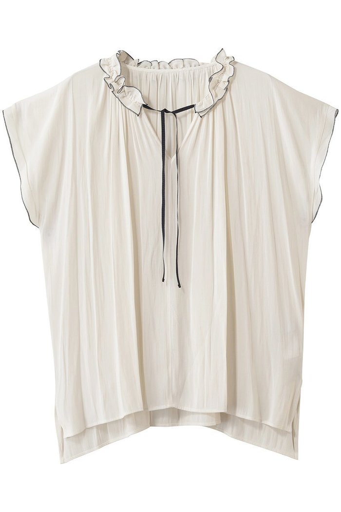 【ティアラ/Tiara】のバイカラーメローブラウス インテリア・キッズ・メンズ・レディースファッション・服の通販 founy(ファニー) https://founy.com/ ファッション Fashion レディースファッション Fashion for Women トップス・カットソー Cut & Sew Tops シャツ・ブラウス・オフィスカジュアル Elegant Blouses & Button-Ups シアー Sheer, See-Through ショート Short, Short Length スリーブ Sleeve, Long Sleeve / Short Sleeve フリル Frill, Ruffle リボン Ribbon, Bow 新作・新入荷 New Arrivals / New In |ID: prp329100004912233 ipo3291000000036811206