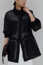 【ガリャルダガランテ/GALLARDAGALANTE】の【SACHIKOコラボ】シアーメッシュミリタリージャケット 人気、トレンドファッション・服の通販 founy(ファニー) ファッション Fashion レディースファッション Fashion for Women アウター Coat / Outerwear Collection レディースジャケット・軽アウター Jackets コラボ Collaboration, Collab シンプル Simple, Minimal ジャケット Jacket, Outerwear タートルネック Turtleneck, High Neck ハイネック High Neck, Mock Neck 冬 Winter / This Winter 夏 Summer 新作・新入荷 New Arrivals / New In 春 Spring S/S・春夏 SS, Spring/Summer, Warm Season 洗える Machine Washable 羽織 Haori, Light Jacket thumbnail ブラック|ID: prp329100004912244 ipo3291000000036811308