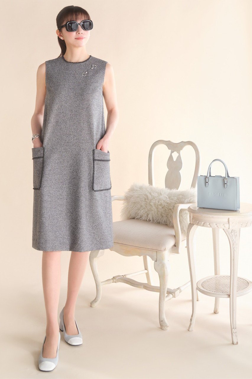 【デイジーリン/DAISY LIN】のClassic Tweed “Tank Dress” 人気、トレンドファッション・服の通販 founy(ファニー) ファッション Fashion レディースファッション Fashion for Women ワンピース Dresses フォーマル・パーティードレス・結婚式用ドレス Elegant & Casual Dresses チュニック Tunic Tops & Dresses ウォッシャブル Machine Washable クラシカル Classical, Vintage-Inspired ストレッチ Stretch, Stretchy Fabric チュニック Tunic, Long Top ツイード Twill, Twill Weave ネップ Nepp, Slub Yarn フリンジ Fringe, Tassel ボックス Boxy, Box Shape ポケット Pocket, Pocket Detail 人気 Popular, Best Seller 新作・新入荷 New Arrivals / New In 洗える Machine Washable other-8|ID: prp329100004912263 ipo3291000000036811476