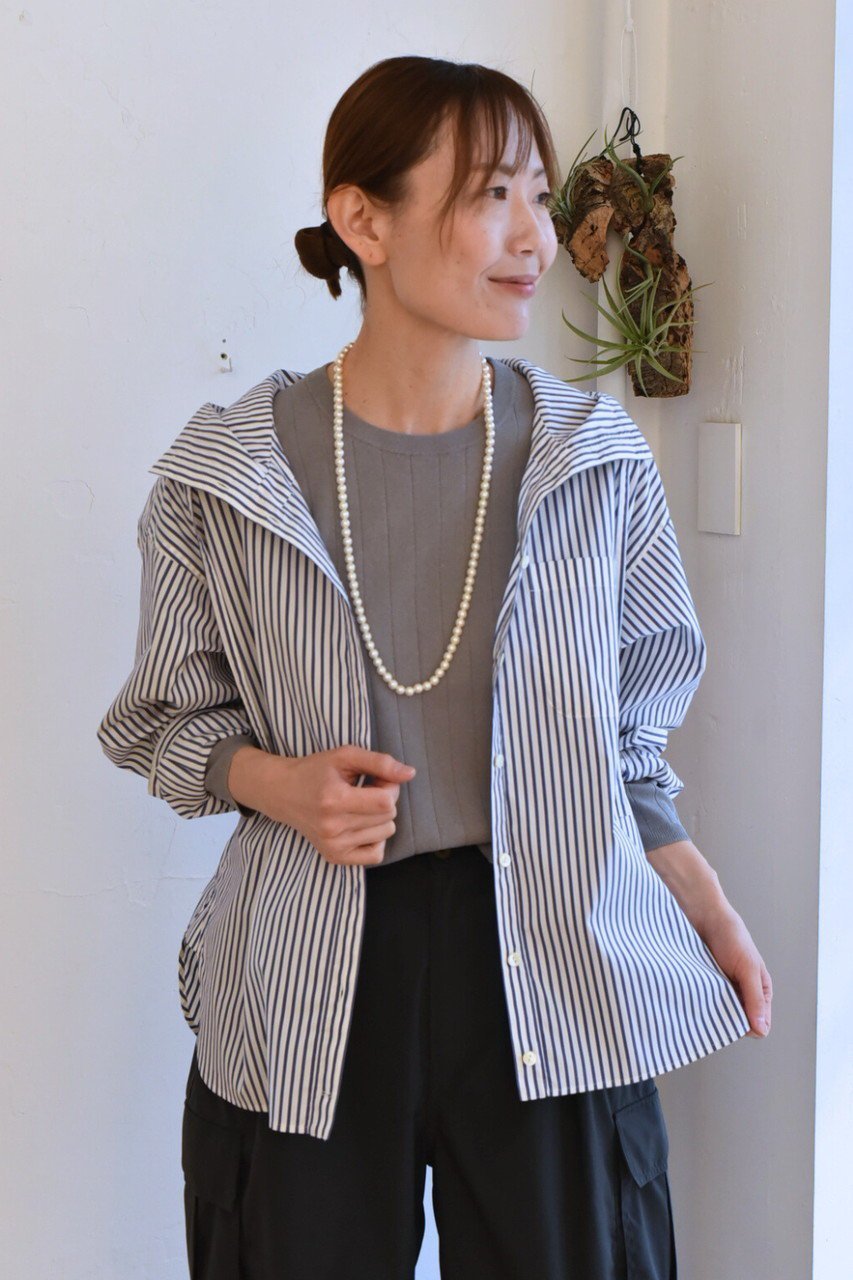 【レリル/lelill】の【ELLE SHOP限定】ピマソロ フーディシャツ 人気、トレンドファッション・服の通販 founy(ファニー) 　雑誌掲載アイテム　Magazine Picks & Fashion Features　ファッション雑誌　Fashion Magazines　エル ジャポン　ELLE JAPON　ファッション　Fashion　レディースファッション　Fashion for Women　トップス・カットソー　Cut & Sew Tops　シャツ・ブラウス・オフィスカジュアル　Elegant Blouses & Button-Ups　春　Spring　秋　Autumn　カーディガン　Cardigan, Knitwear　4月号　April Issue　ストレッチ　Stretch, Stretchy Fabric　スリーブ　Sleeve, Long Sleeve / Short Sleeve　雑誌　Magazine, Fashion Magazine　ハイネック　High Neck, Mock Neck　パターン　Pattern, Design Print　ファブリック　Fabric, Textile　ベーシック　Basic, Essential　ロング　Long, Long-Length　冬　Winter / This Winter　再入荷　Restock / Back in Stock　other-8|ID: prp329100004912272 ipo3291000000036811533