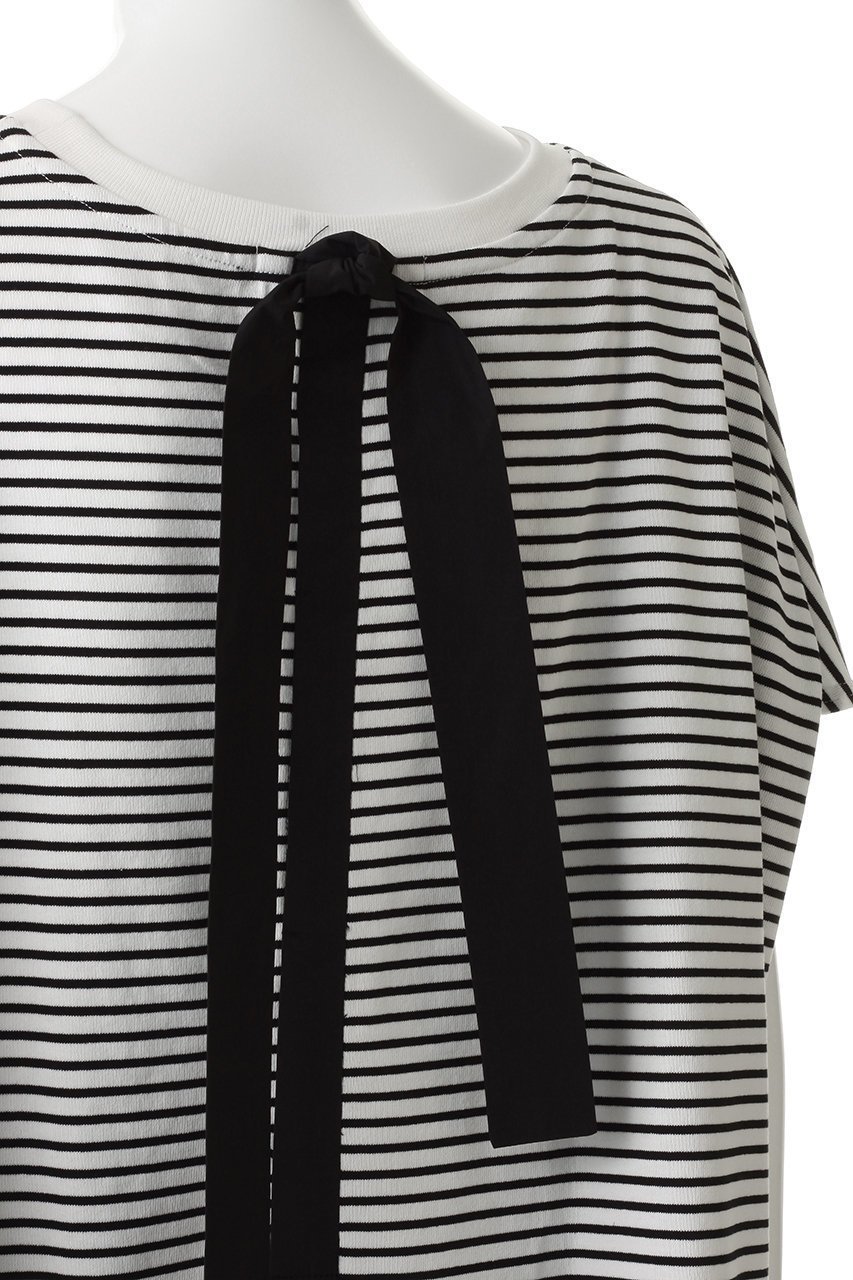 【ティアラ/Tiara】のバックリボンTシャツ 人気、トレンドファッション・服の通販 founy(ファニー) 　ファッション　Fashion　レディースファッション　Fashion for Women　トップス・カットソー　Cut & Sew Tops　シャツ・ブラウス・オフィスカジュアル　Elegant Blouses & Button-Ups　ロングTシャツ・Tシャツ　Longline T-Shirts & Tees　カットソー・ベーシックTシャツ　Cut-and-Sewn Tops / Stretch Tees & Basics　ショート　Short, Short Length　シンプル　Simple, Minimal　スリーブ　Sleeve, Long Sleeve / Short Sleeve　フレンチ　French, French Style　フロント　Front, Front Design　リボン　Ribbon, Bow　新作・新入荷　New Arrivals / New In　other-5|ID: prp329100004914022 ipo3291000000036824315