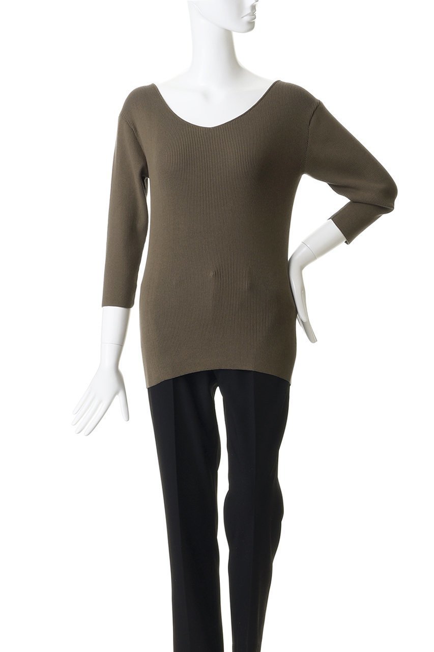 【ラスパイユ/raspail】のコットンリバースVネックプルオーバー 人気、トレンドファッション・服の通販 founy(ファニー) 　ファッション　Fashion　レディースファッション　Fashion for Women　トップス・カットソー　Cut & Sew Tops　シャツ・ブラウス・オフィスカジュアル　Elegant Blouses & Button-Ups　ロングTシャツ・Tシャツ　Longline T-Shirts & Tees　カジュアルプルオーバー・ニットトップス　Pullovers & Knit Tops / Casual Pullovers　カットソー・ベーシックTシャツ　Cut-and-Sewn Tops / Stretch Tees & Basics　Vネックトップス　V-Neck Tops / V-Cut Neckline Shirts　コンパクト　Compact, Small Size　スリーブ　Sleeve, Long Sleeve / Short Sleeve　デコルテ　Décolleté, Neckline　ロング　Long, Long-Length　新作・新入荷　New Arrivals / New In　旅行　Travel　other-2|ID: prp329100004914027 ipo3291000000036824352