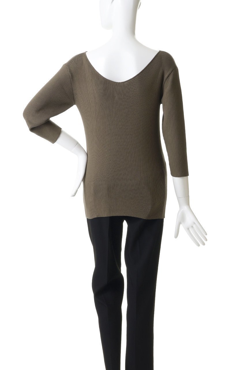 【ラスパイユ/raspail】のコットンリバースVネックプルオーバー 人気、トレンドファッション・服の通販 founy(ファニー) 　ファッション　Fashion　レディースファッション　Fashion for Women　トップス・カットソー　Cut & Sew Tops　シャツ・ブラウス・オフィスカジュアル　Elegant Blouses & Button-Ups　ロングTシャツ・Tシャツ　Longline T-Shirts & Tees　カジュアルプルオーバー・ニットトップス　Pullovers & Knit Tops / Casual Pullovers　カットソー・ベーシックTシャツ　Cut-and-Sewn Tops / Stretch Tees & Basics　Vネックトップス　V-Neck Tops / V-Cut Neckline Shirts　コンパクト　Compact, Small Size　スリーブ　Sleeve, Long Sleeve / Short Sleeve　デコルテ　Décolleté, Neckline　ロング　Long, Long-Length　新作・新入荷　New Arrivals / New In　旅行　Travel　other-4|ID: prp329100004914027 ipo3291000000036824357