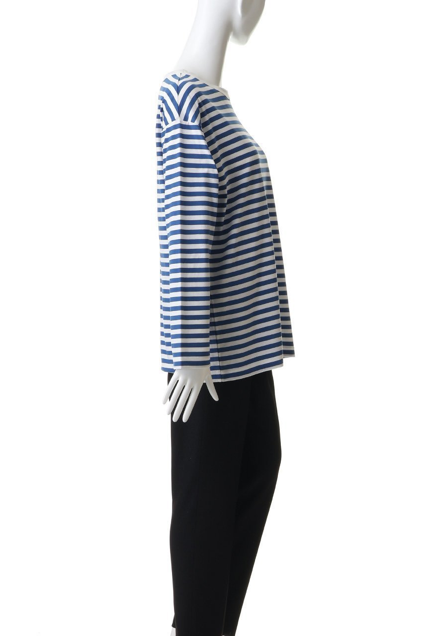 【ラスパイユ/raspail】のコットンボーダーTシャツ 人気、トレンドファッション・服の通販 founy(ファニー) ファッション Fashion レディースファッション Fashion for Women トップス・カットソー Cut & Sew Tops シャツ・ブラウス・オフィスカジュアル Elegant Blouses & Button-Ups ロングTシャツ・Tシャツ Longline T-Shirts & Tees カットソー・ベーシックTシャツ Cut-and-Sewn Tops / Stretch Tees & Basics おすすめ Recommended / Our Picks スリーブ Sleeve, Long Sleeve / Short Sleeve デニム Denim, Jeans Material ボーダー Border, Stripe ロング Long, Long-Length 新作・新入荷 New Arrivals / New In other-3|ID: prp329100004914030 ipo3291000000036824371