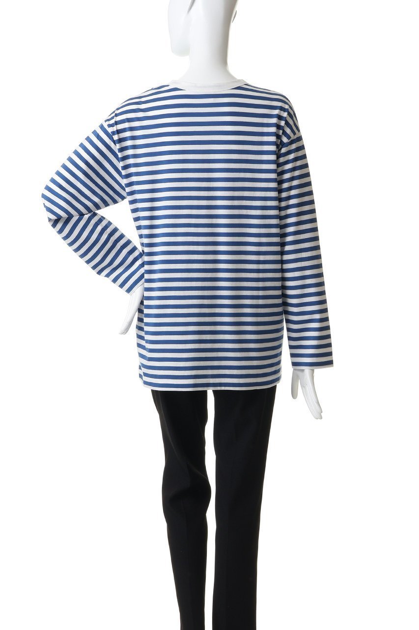 【ラスパイユ/raspail】のコットンボーダーTシャツ 人気、トレンドファッション・服の通販 founy(ファニー) ファッション Fashion レディースファッション Fashion for Women トップス・カットソー Cut & Sew Tops シャツ・ブラウス・オフィスカジュアル Elegant Blouses & Button-Ups ロングTシャツ・Tシャツ Longline T-Shirts & Tees カットソー・ベーシックTシャツ Cut-and-Sewn Tops / Stretch Tees & Basics おすすめ Recommended / Our Picks スリーブ Sleeve, Long Sleeve / Short Sleeve デニム Denim, Jeans Material ボーダー Border, Stripe ロング Long, Long-Length 新作・新入荷 New Arrivals / New In other-4|ID: prp329100004914030 ipo3291000000036824372